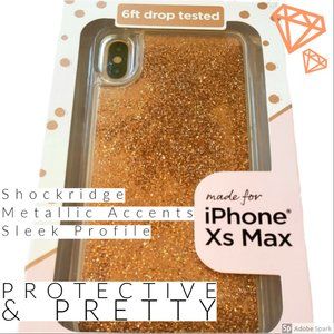 Fellowes iPhone Xs Max Glitter Phone Case NWT